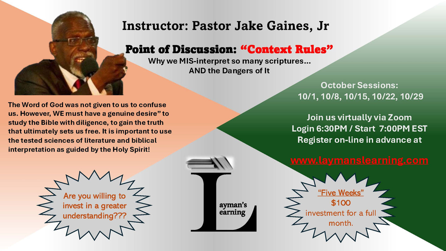 October 2024 Class "Context Rules"